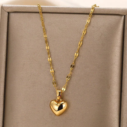 Trendy Heart Pendant Necklace