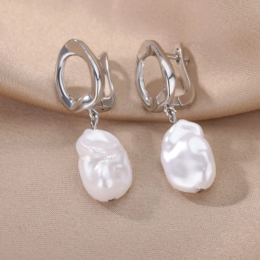 Elegant Pearl Drop Earrings